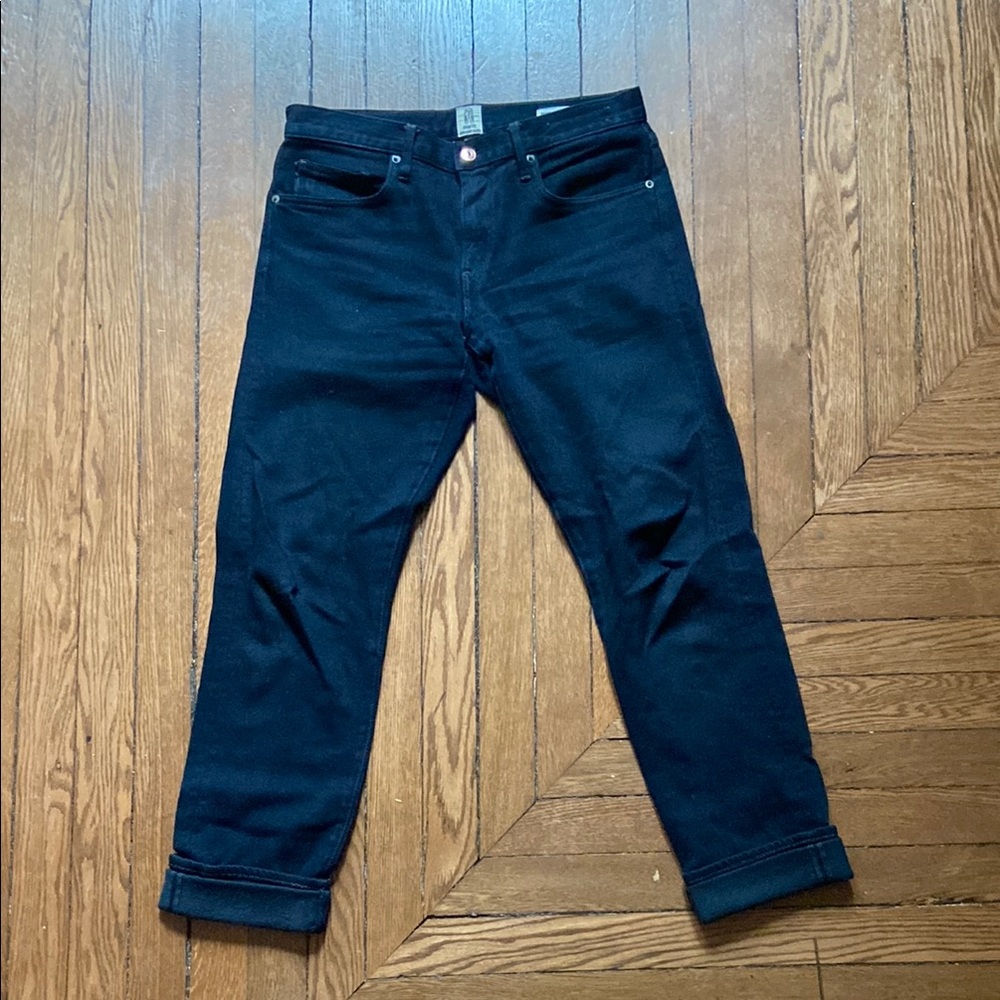 Hiroshi Kato Pen Slim Blue/ Black Weft “Nina” 11oz Air stretch selvedge denim 31